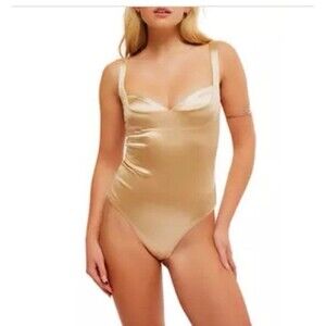 Intimately Free People Women's S Latte Gold Casino Dusk to Dawn Bodysuit